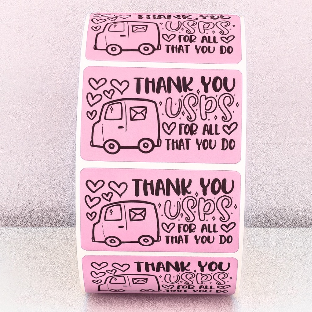 Thank You USPS Stickers – Mail Carrier Appreciation Labels for Packages 2" - Picture 5 of 11